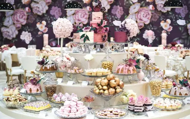 candy bar y mesa dulce